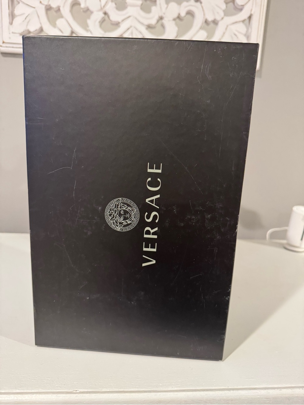 Versace Black VR Accessory Box with Logo